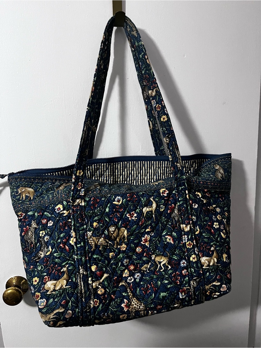 Vera Bradley Quilted Tote with Animal Print - Picture 4 of 4